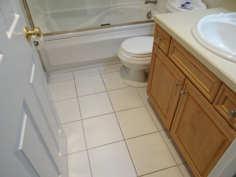 Bathroom tile installation