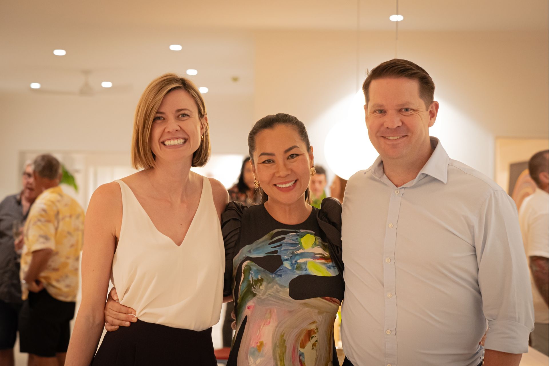Hyaesil Gilligan with clients at a Studio 29 event in Cairns
