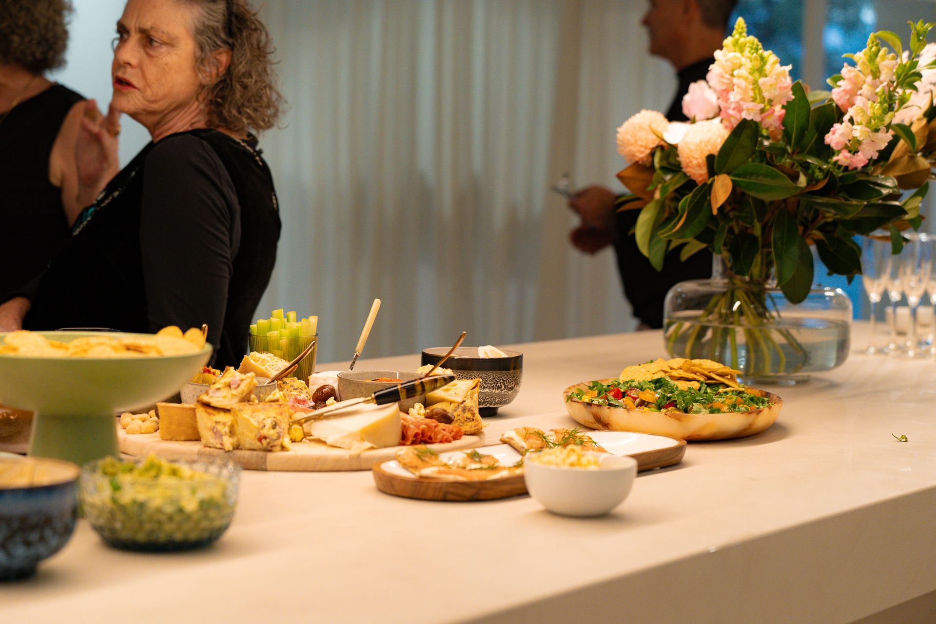 Event catering and styling at Studio 29 Cairns during exhibition