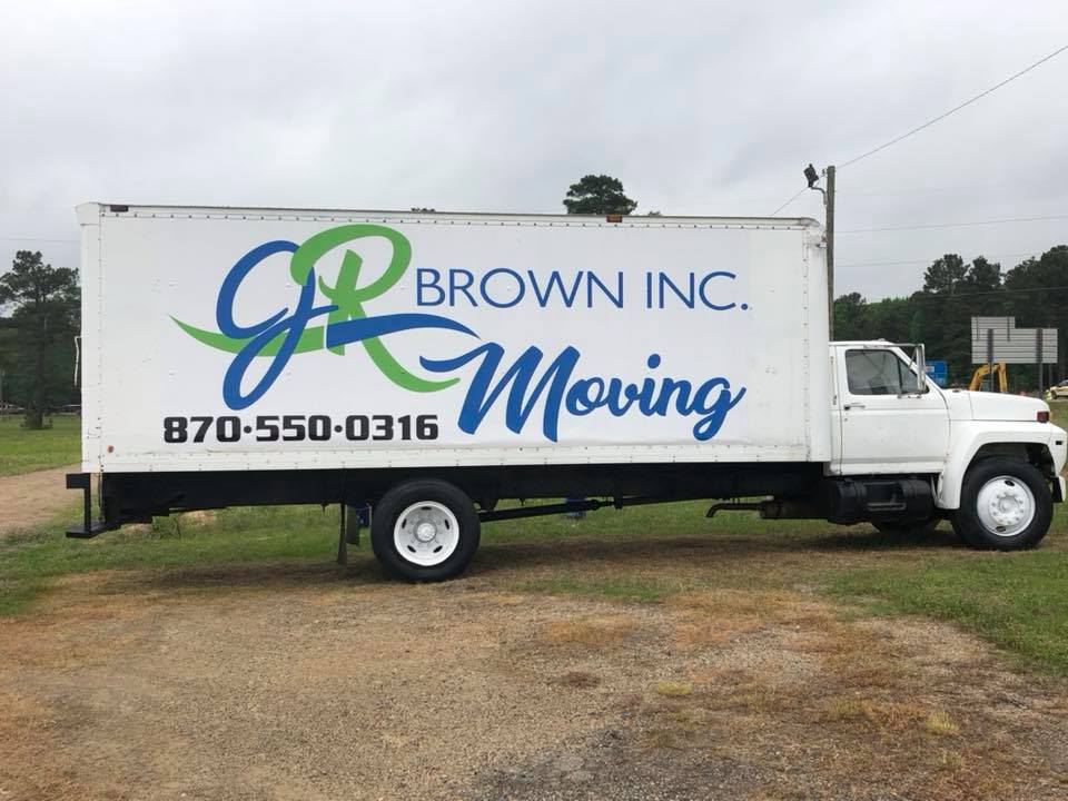 jr brown truck parked in lot