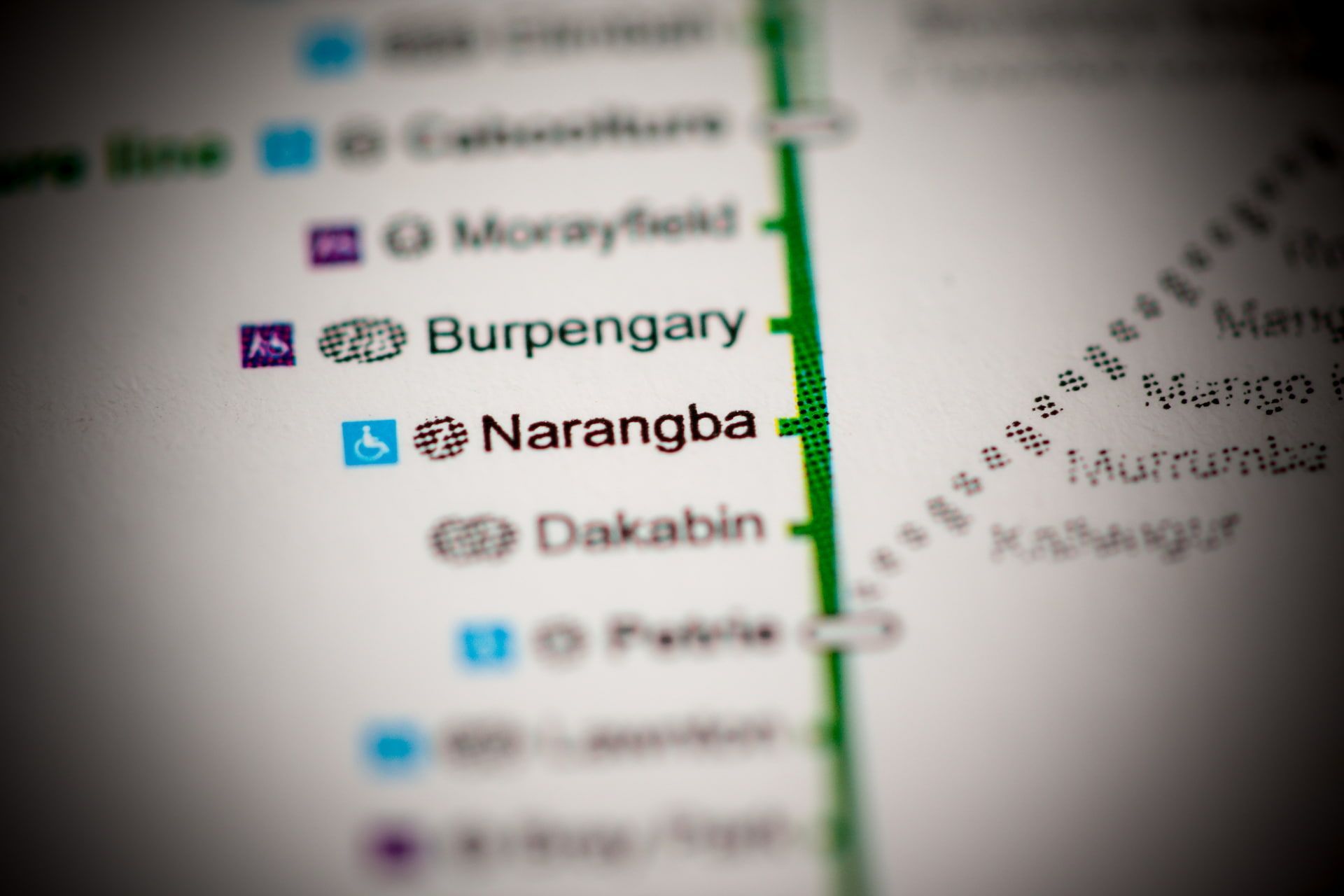 A Close Up Of A Map Showing Burpengary And Narangba — Tom Thumbs Tree Works In Narangba, QLD