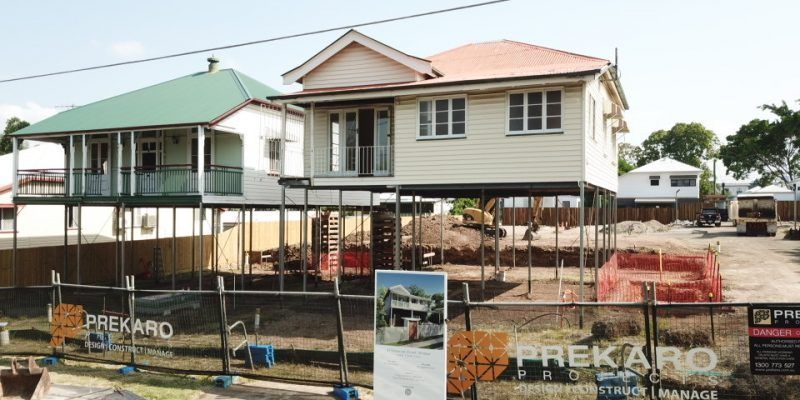 Two Houses Under Construction — Harrison Development Group In Surfers Paradise, QLD