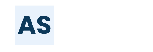 A blue and white logo for a company called as