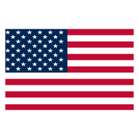 An american flag and a spanish flag in circles on a white background