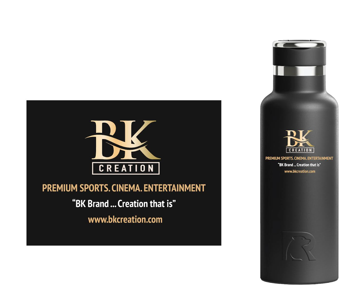 A black bottle of bk creation premium sports cinema entertainment