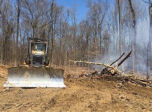 Land Clearing — Excavator on Operation in Jonesboro, AR