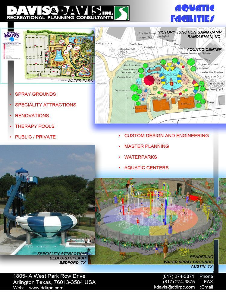 A page showing Davis & Davis Inc.'s services related to Aquatic Facilities.