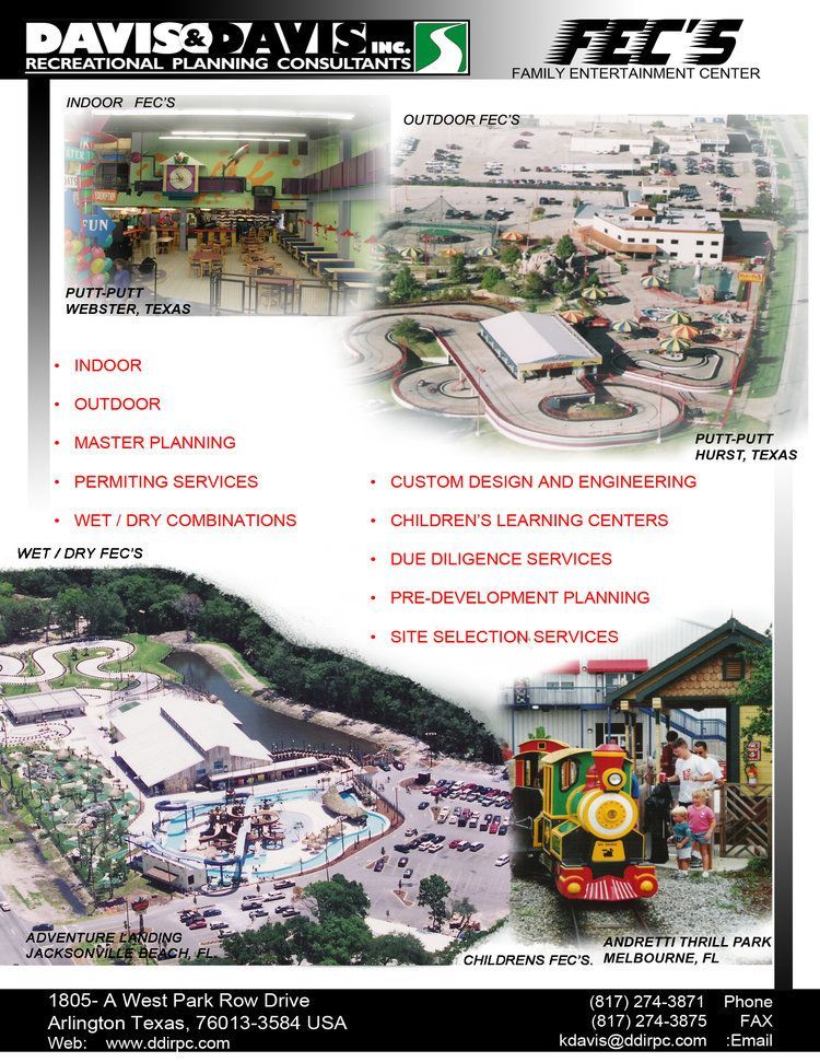 A page showing Davis & Davis Inc.'s services related to Arcade Facilities.
