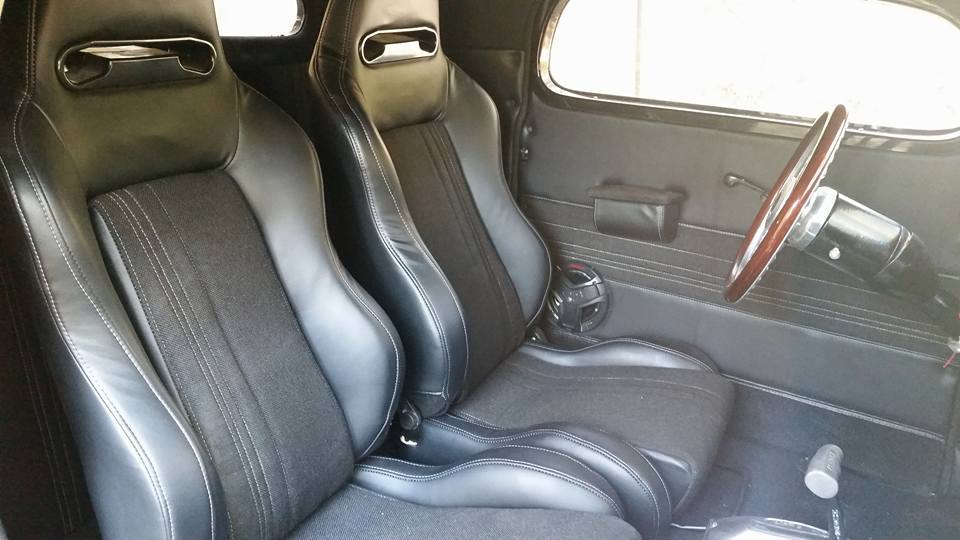 Black Leather Seats — Moreland, GA — AAA Quality Upholstery And Trim, LLC