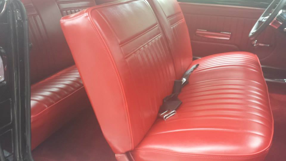Solid Red Car Front Seat — AAA Quality Upholstery And Trim, LLC