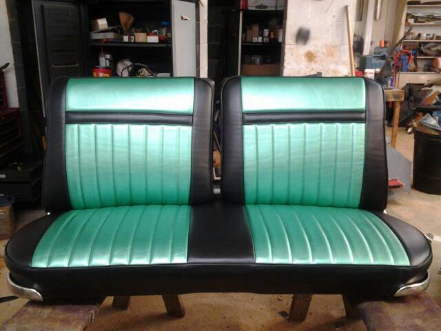 Neon Green Backseat — AAA Quality Upholstery And Trim, LLC
