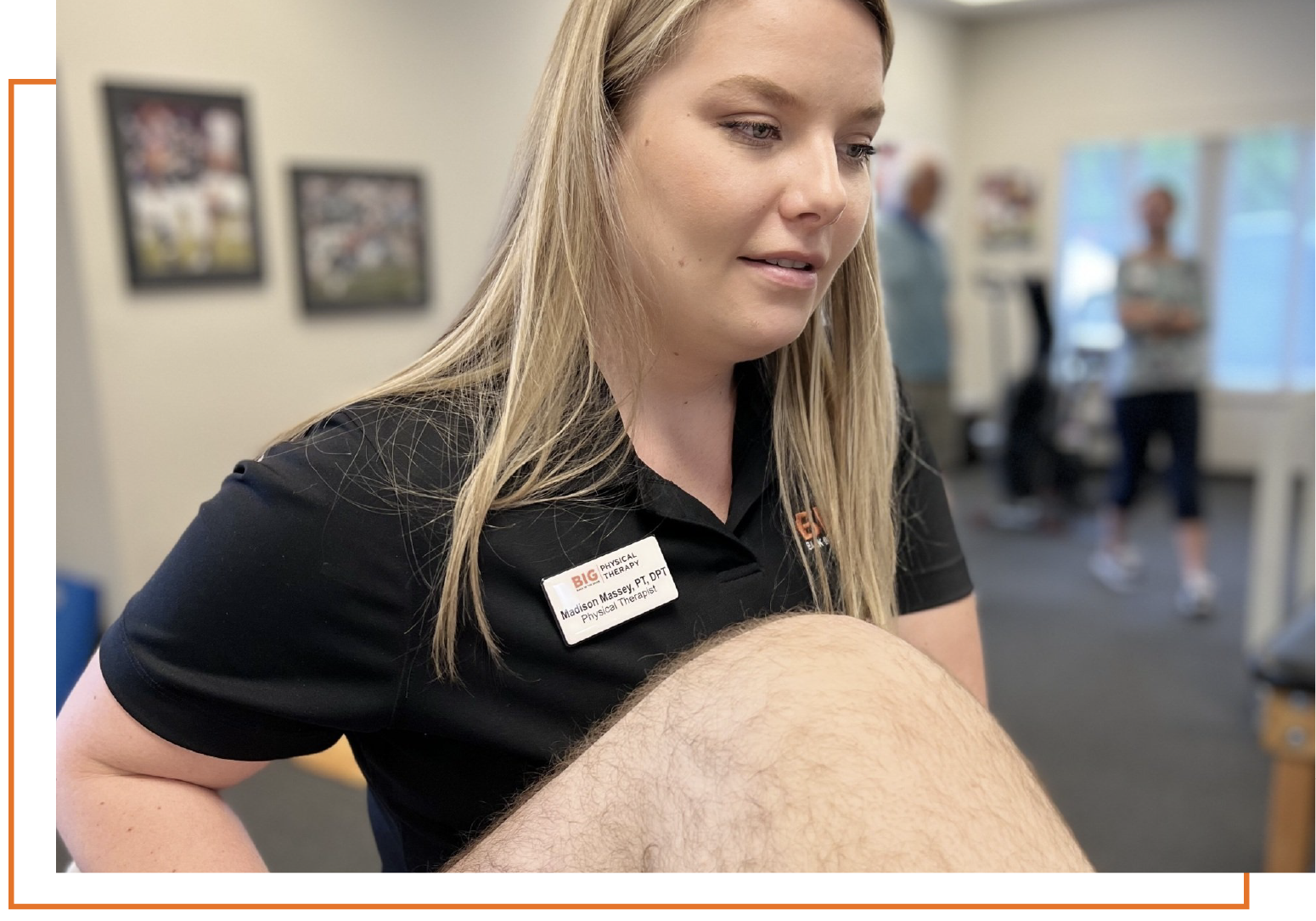 Back in the Game Physical Therapy Flowery Branch staff helping a patient