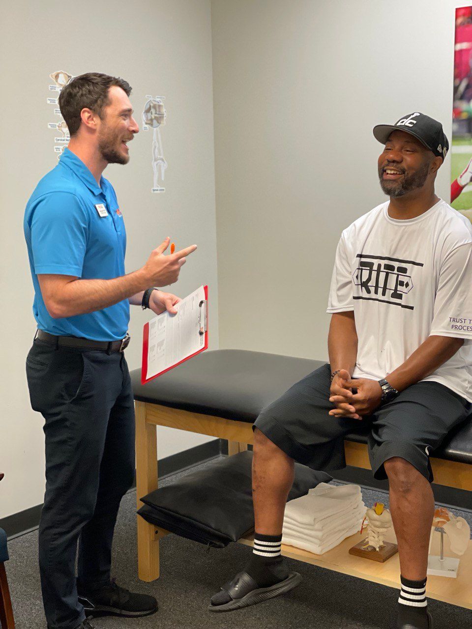 Back in the Game Physical Therapy staff offering a free physical therapy consultation