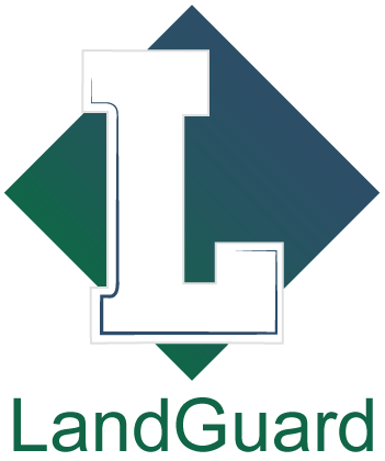 Outlined capital letter L on a white background