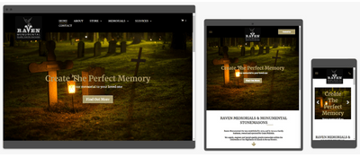 Raven Monumental Website by Be On Purpose