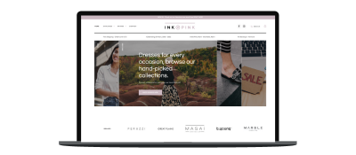 Ink Pink Shopify Website by Be On Purpose