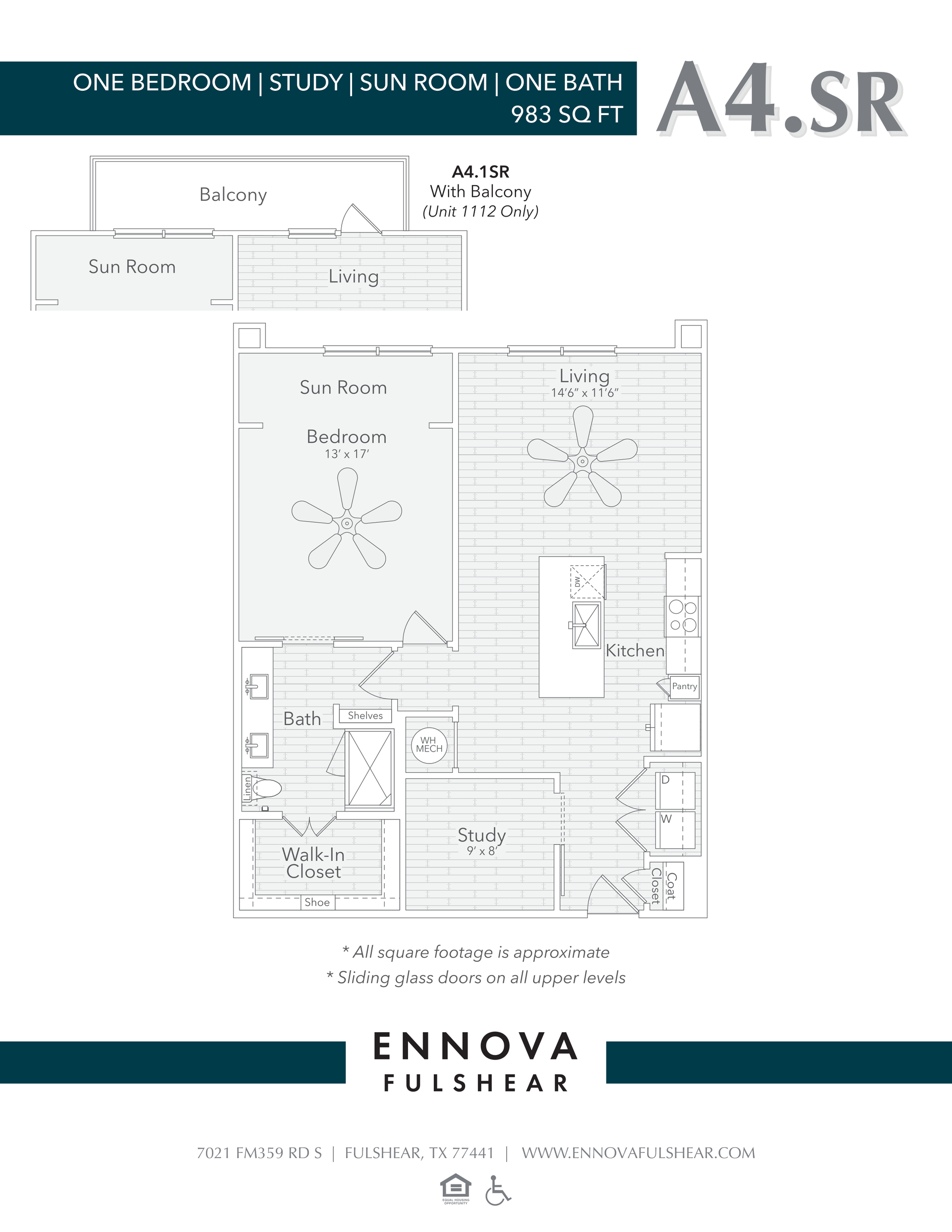 Floor plan of a home with bedrooms, bathrooms, and a kitchen.