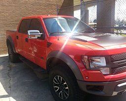 Red luxury truck