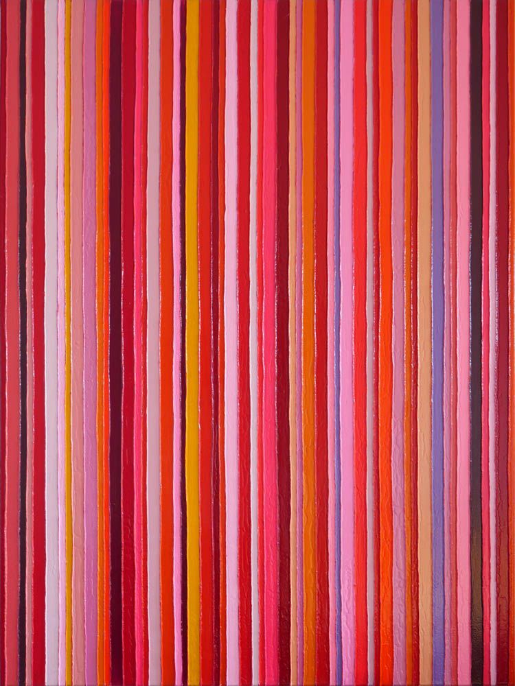 compositie in rood - schilderij van Jo & Josie, verfding.nl