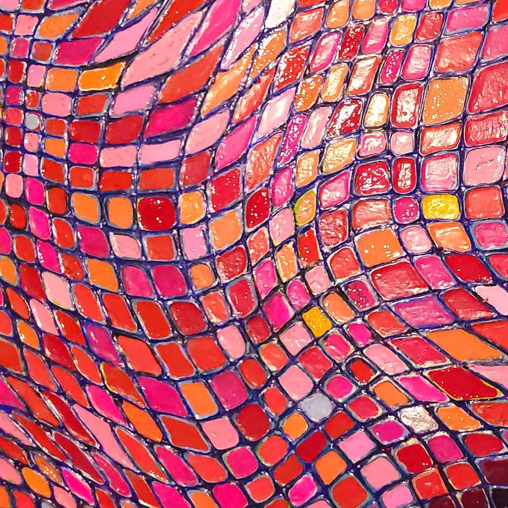 de duiker - detail van schilderij van Jo & Josie, verfding.nl