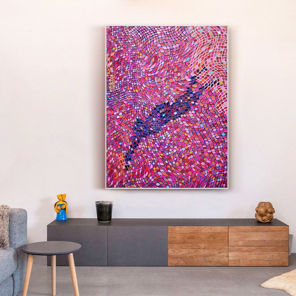 de duiker - schilderij van Jo & Josie, verfding.nl