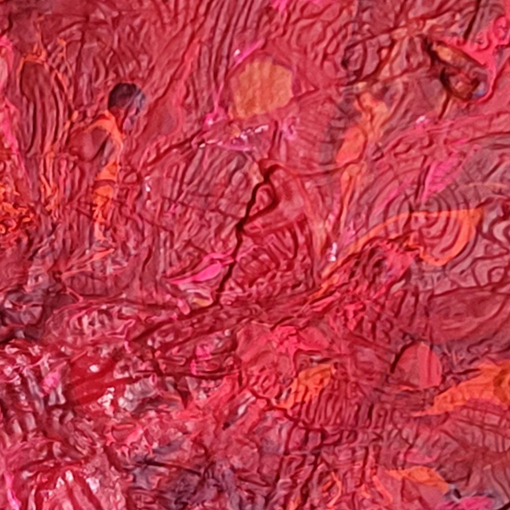 compositie rood 3 - detail schilderij van Jo & Josie, verfding.nl