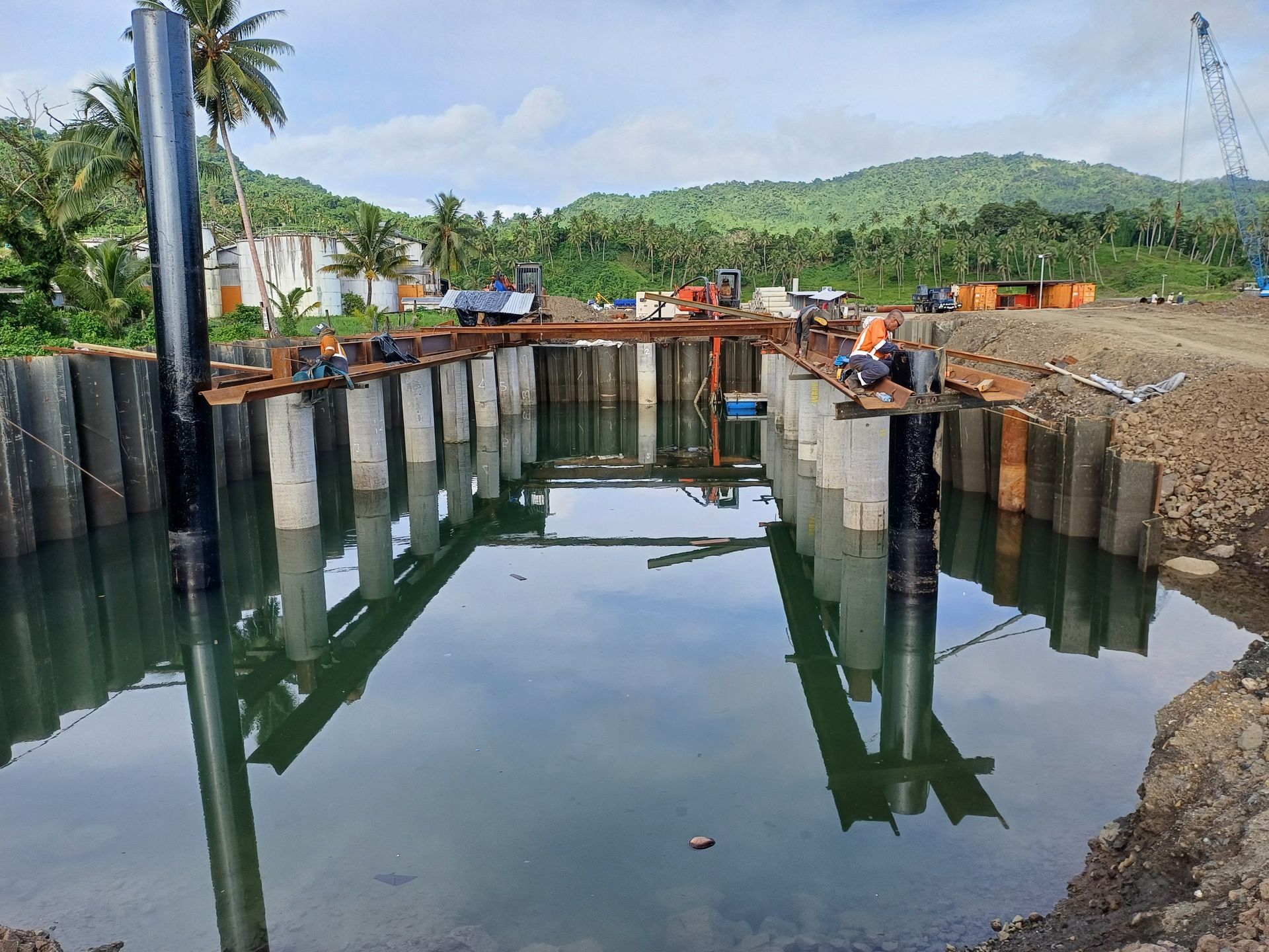 marine piling fiji 