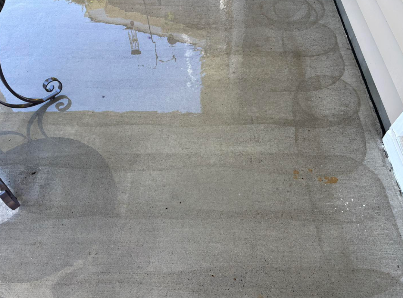 concrete slab pressure wash