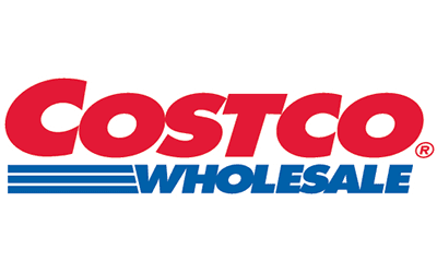 A costco wholesale logo on a white background