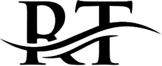 Un logotipo en blanco y negro para una empresa llamada pt.