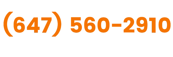 A phone number is displayed in orange letters on a white background.