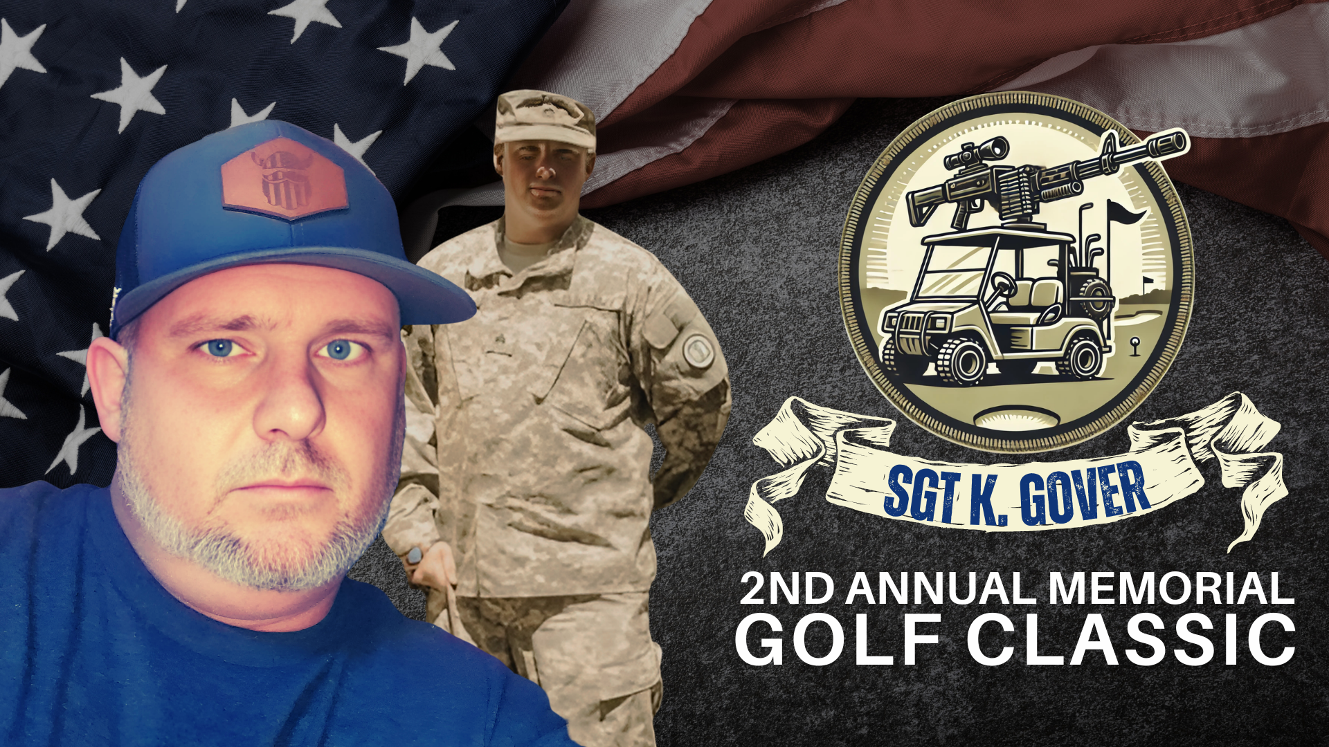 A poster for the 2025 charity golf tournament