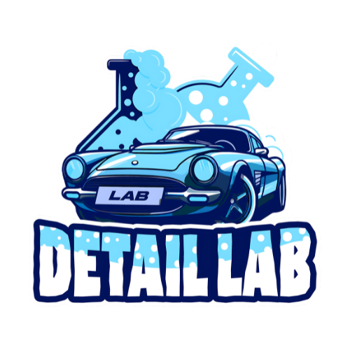 A logo for a car wash called detaillab