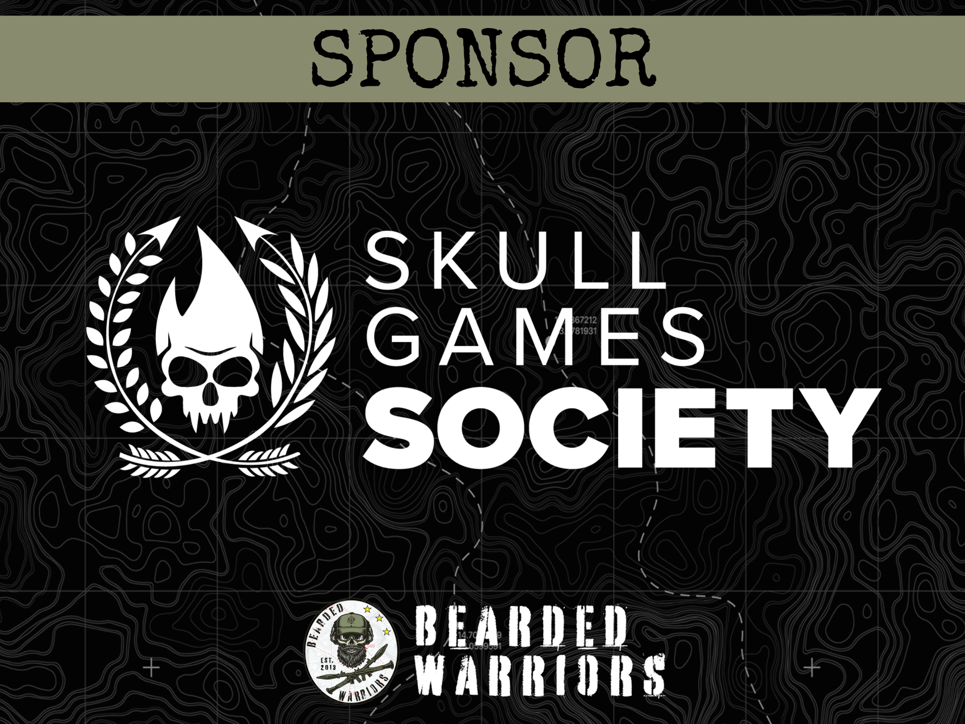 Logo for Skull Games Society as golf tournament sponsor