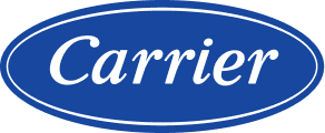 A blue carrier logo on a white background.