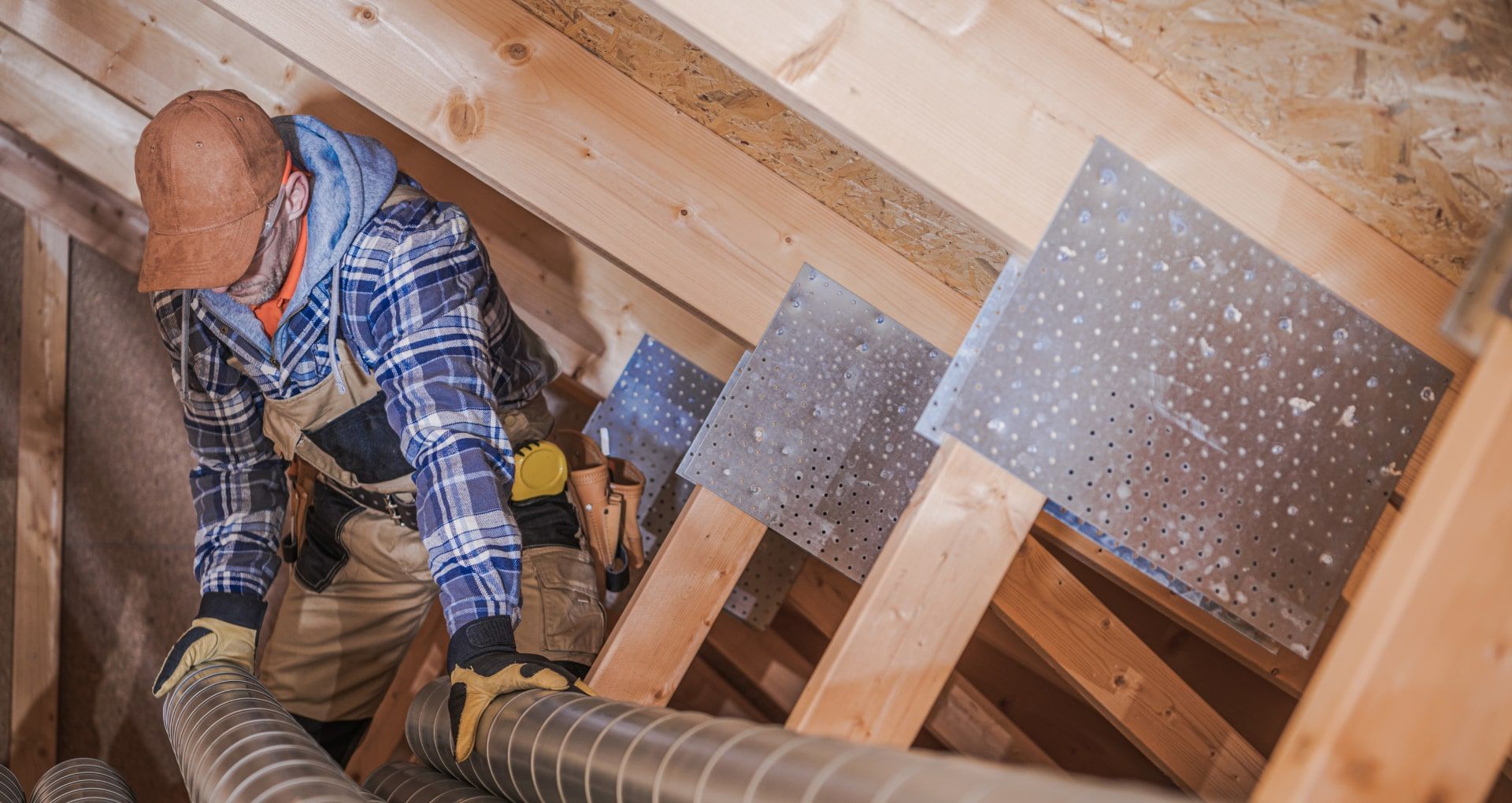 A/C install in attic