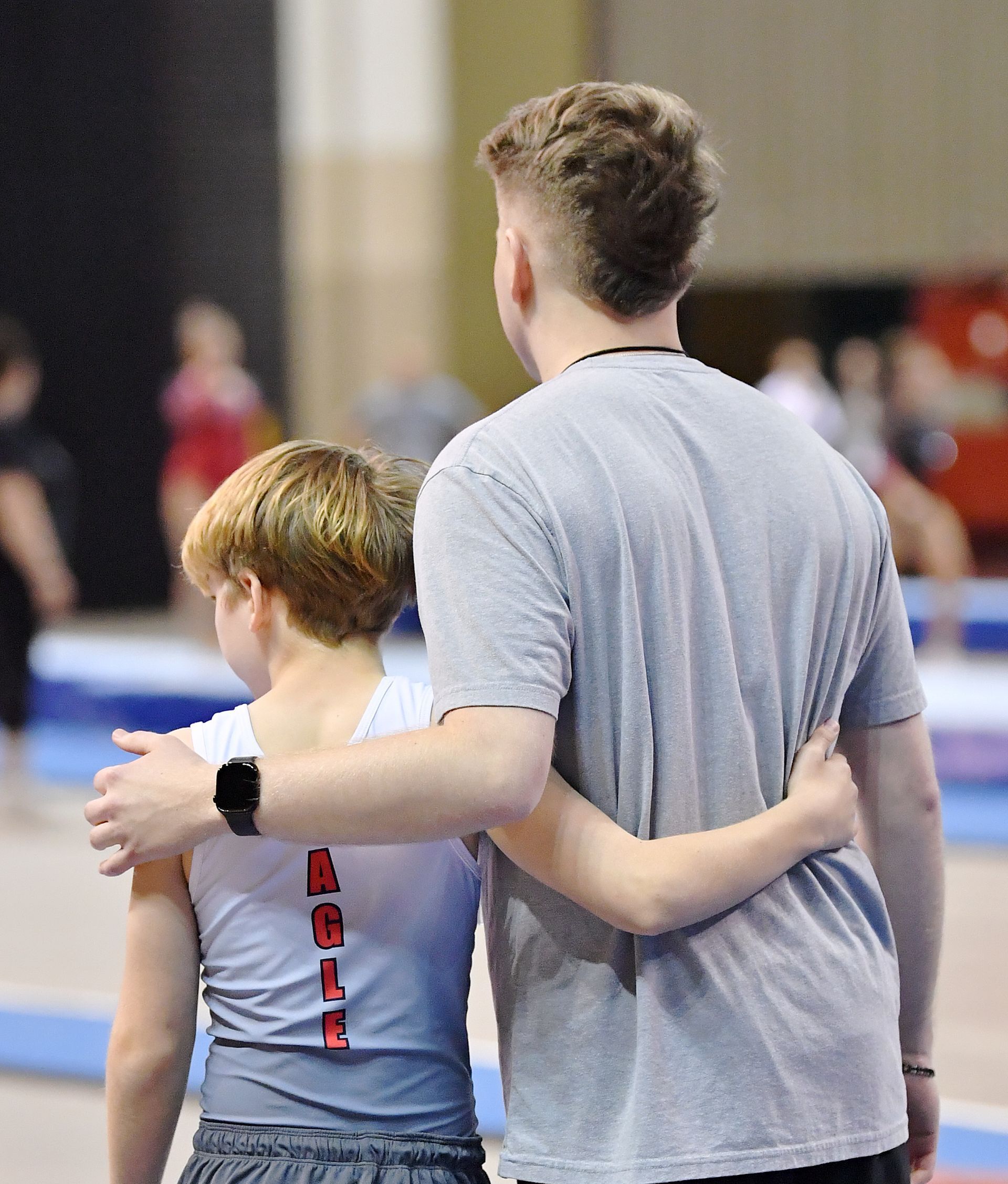 Gymnast on Parallel Bars