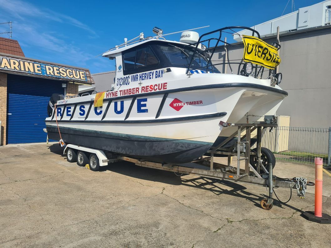 Rescue Boat on a Trailer — Drop Deck Trailers In Urangan QLD