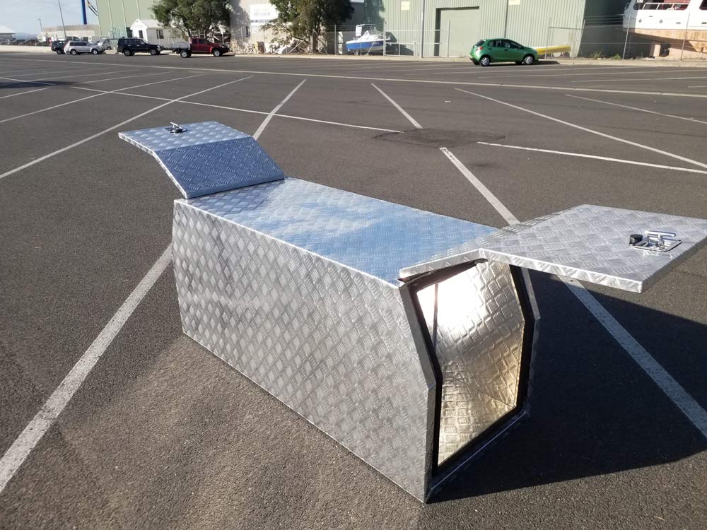 Aluminum UTE Tray Toolbox — Drop Deck Trailers In Maryborough QLD