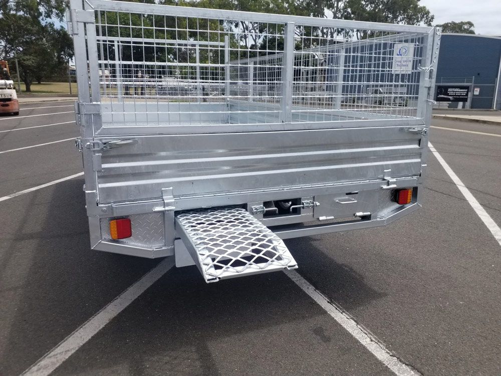 Back Of The Single Axle Trailer With Ramp — Drop Deck Trailers In Bundaberg QLD