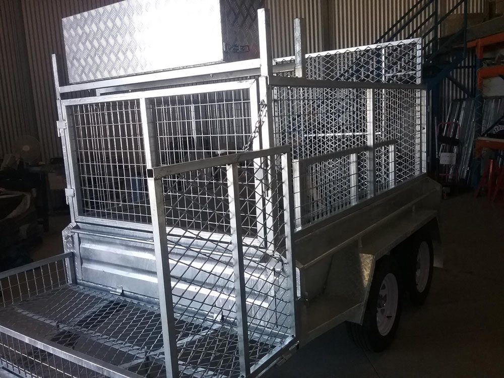 Cage Tandem Box Trailer  — Drop Deck Trailers In Gympie QLD