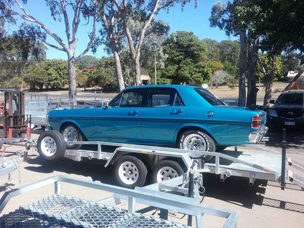 Ford GT Car Transporting Using Car Trailer — Drop Deck Trailers In Urangan QLD