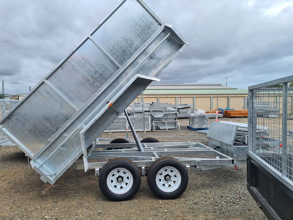 Hydraulic Tipping Trailer — Drop Deck Trailers In Gympie QLD