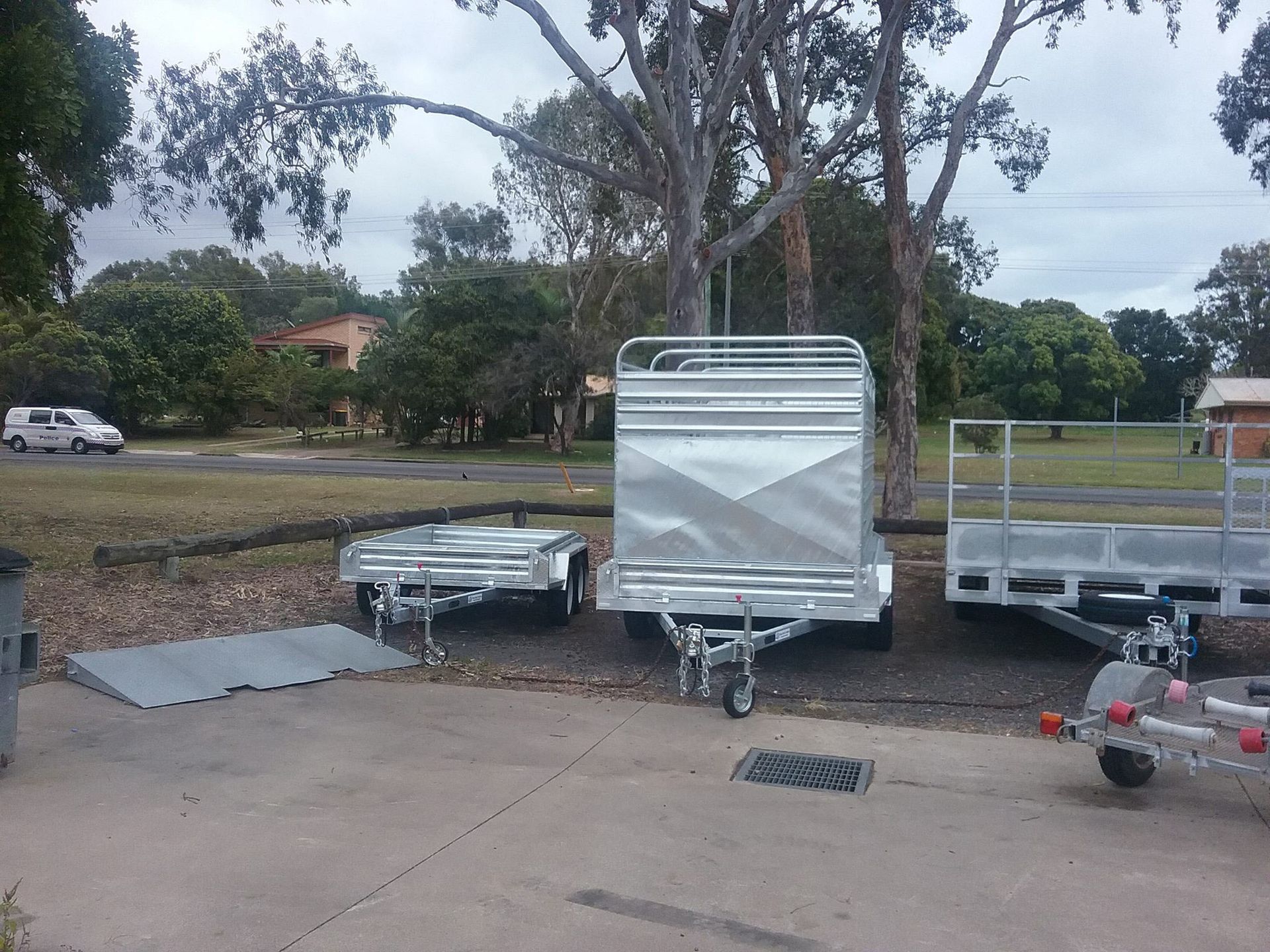 Three Trailer Display On The Side — Drop Deck Trailers In Urangan QLD