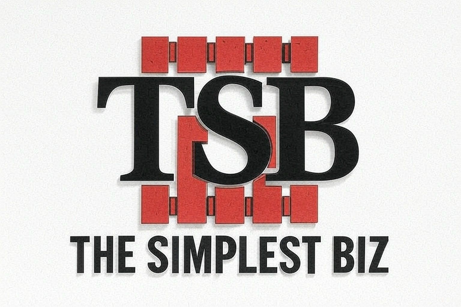 The logo for the simplest biz middle man money maker shows a pallet of money.