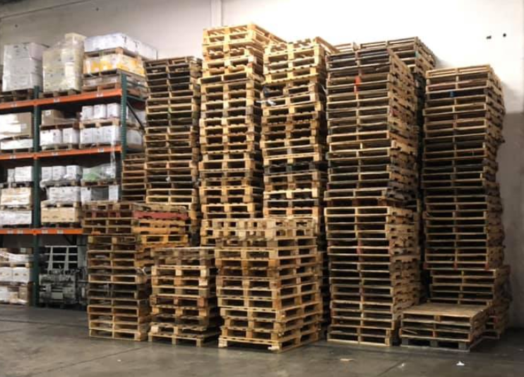 Supply of pallets for a student of the simplest biz pallet recycling business. 
