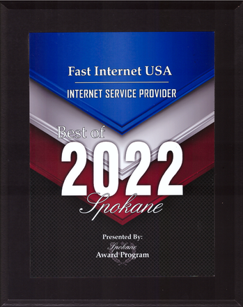 Fast Internet USA Awarded 2022 | Spokane, WA | Fast Internet USA, Inc.