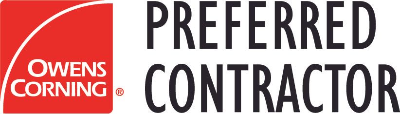 The logo for Owens Corning as a preferred contractor