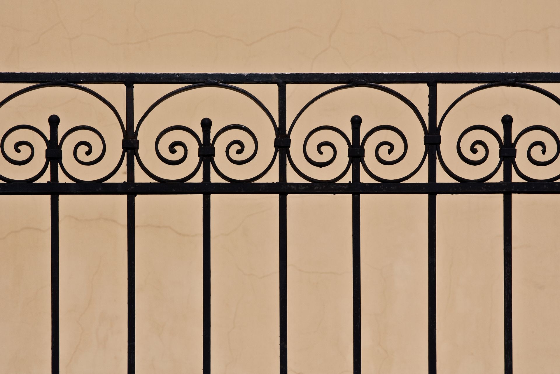A Wrought Iron Fence with Swirls on It — Nuevo, CA — Golden West Fence