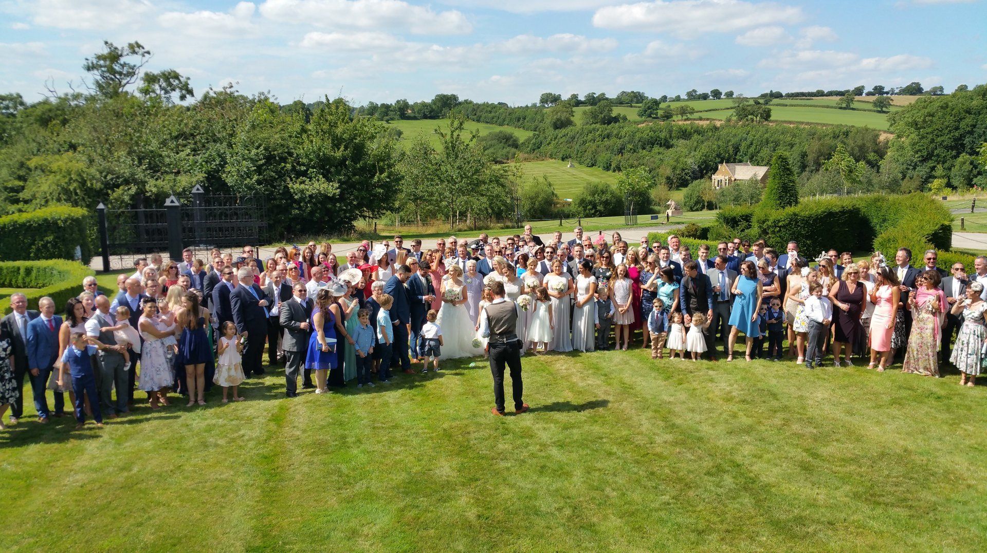 Ladywood Estate English Wedding Group Image